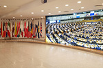 Flaggen im Europäischen Parlament; Copy: SenStadtWohn, Daniela Heldt